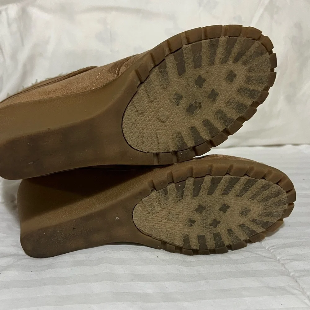 Nautica Suede Lace-up Wedge Boots - Picture 8 of 10